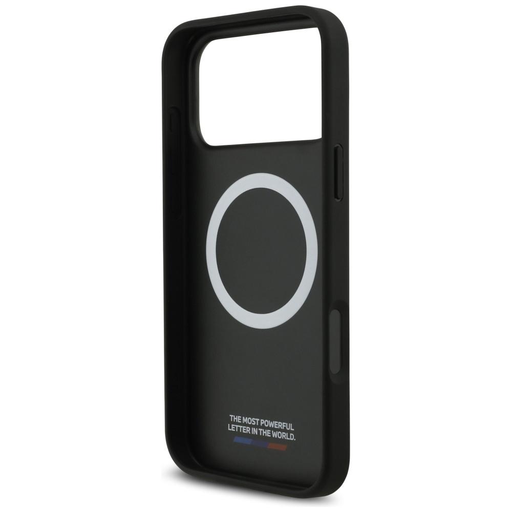BMW M Carbon Tricolor Line MagSafe Case for iPhone 17 Pro Max Black