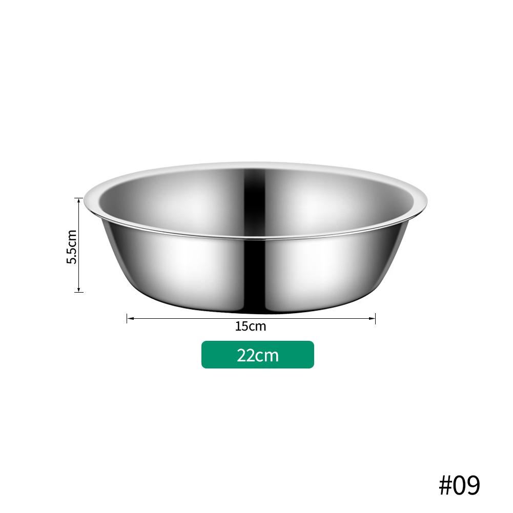 Large Capacity Dog Bowl Stainless Steel Pet Feeding Bowl Cat and Dog Food Drinking Bowl Metal Feeding Bowl Durable and Cheap