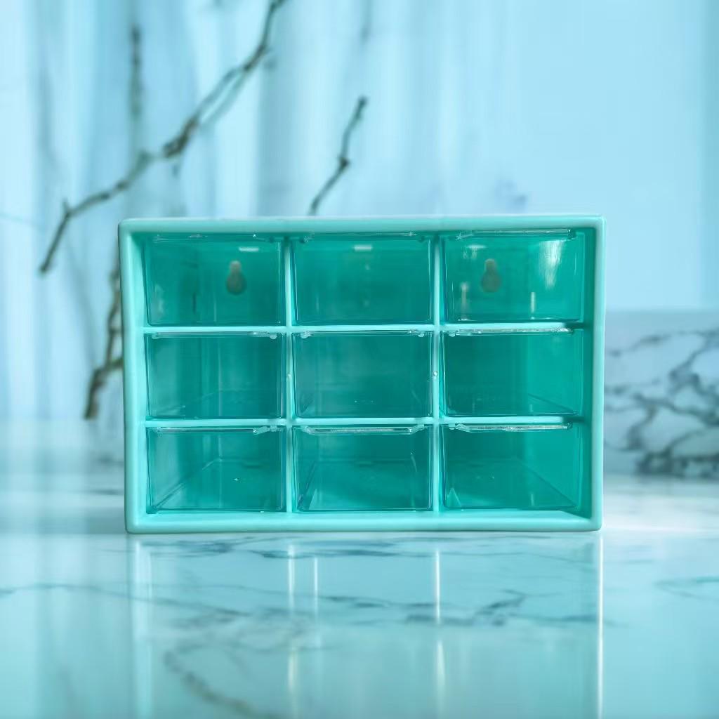 Prachotěsný úložný box inspirovaný srdcem: Organizér zásuvkového typu na psací potřeby, šperky, deníky, kosmetiku