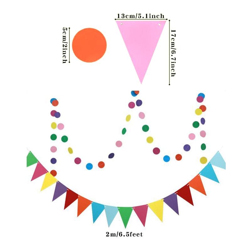 Colorful Birthday Decorations Suits for Home, Classroom, Wedding Halls, Offices,