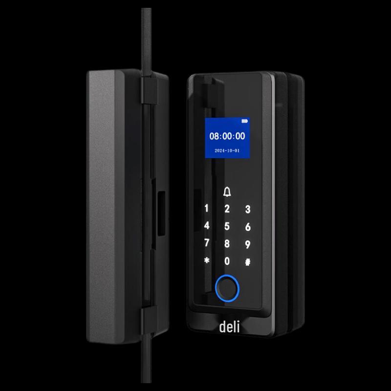 Deli AL210 Smart Glass Door Fingerprint Lock CN plug (adapter included)