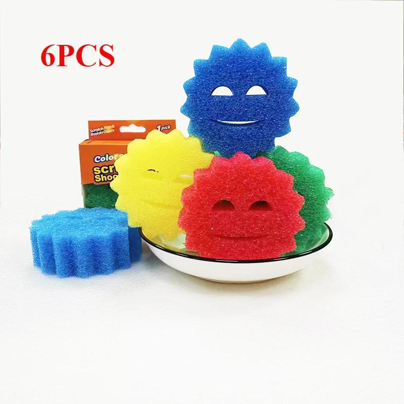 Multifunctional Dishwashing Sponge Useful Things for Home Scratch-free Resistant To Dirt and Odor Kitchen Scrubbing Household