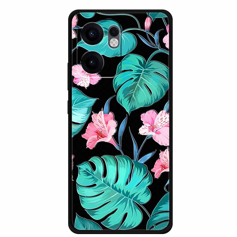 3D Emboss Case For OPPO Reno 13F 14F Case 13 14 F Coque Flowers Silicone Soft Back Cover For OPPO Reno 13 Pro A38 A18 Phone Case
