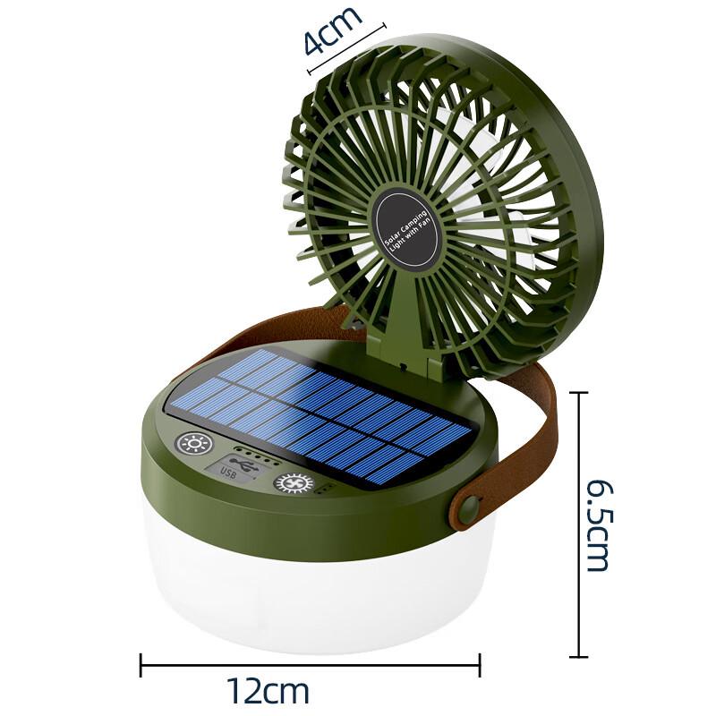 NuFeng Solar Fan Camping Light