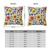 Sunflower Flower Florals Square Pillowcase Cushion Cover Pillow Case Throw Pillow Cover for Home Sofa Living Room
