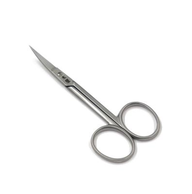 Kiya SAM Eyebrow Curved Embroidery Stainless Steel Scissors, Tip, Scissors,