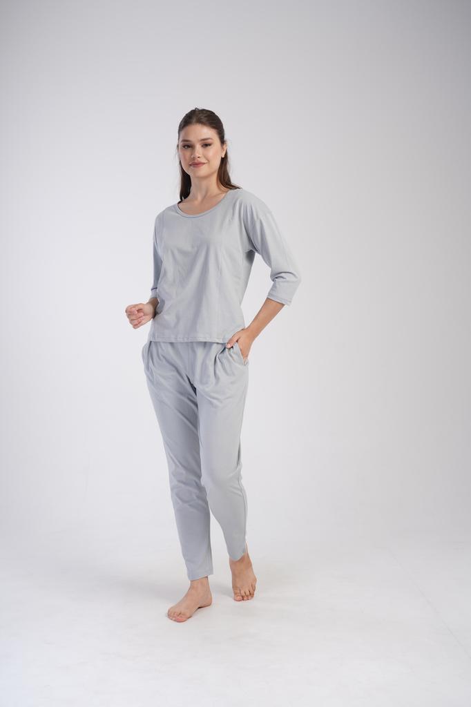Women's Cotton Pyjamas Long Trousers And Long Sleeve S Vienetta Comfortable