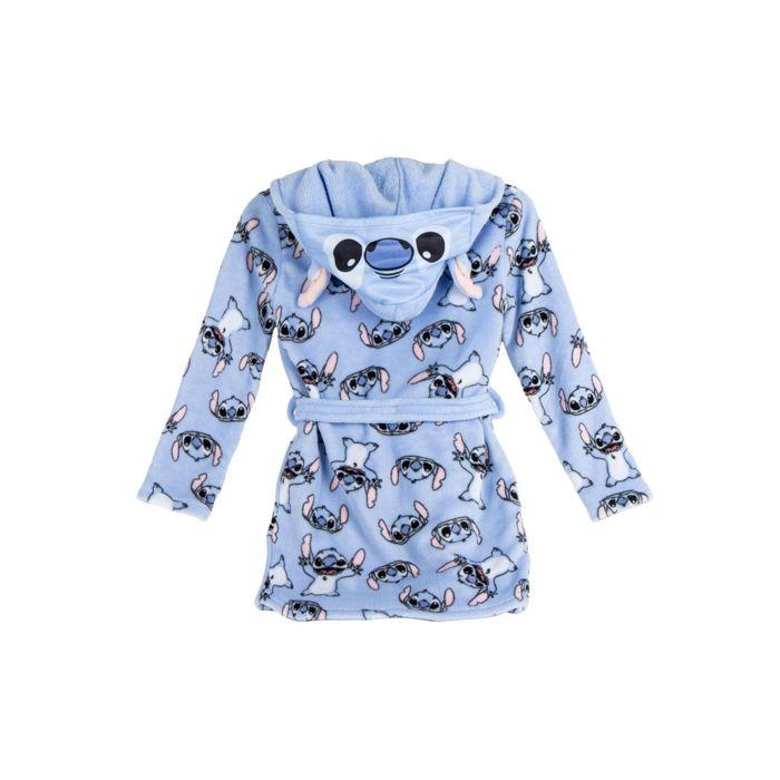 Peignoir Enfant en Polaire Stitch à Capuche