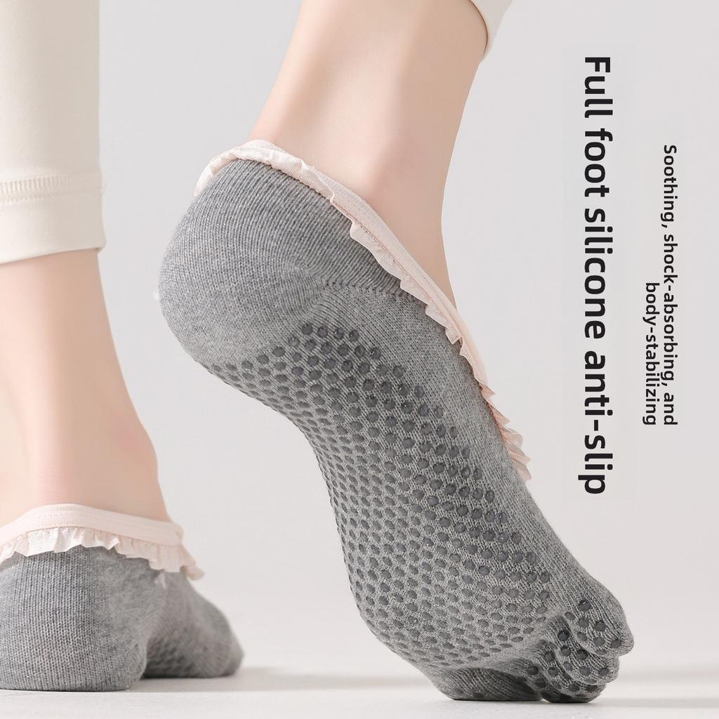Five-finger Yoga Socks - Children's Spring/summer Sports Anti-slip Pilates Summer Split-toe Socks - Boat Socks
