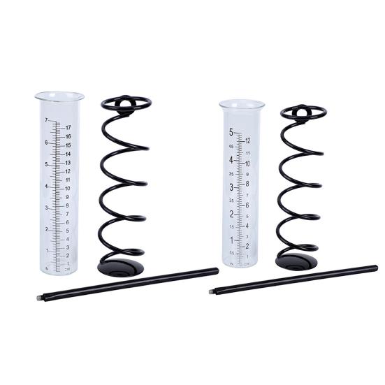 Outdoor Rain Gauge with Metal Stake Large Capacity Garden Lawn Yard Fence Patio Farm Water Rain Meter Tube with Mounting Rack