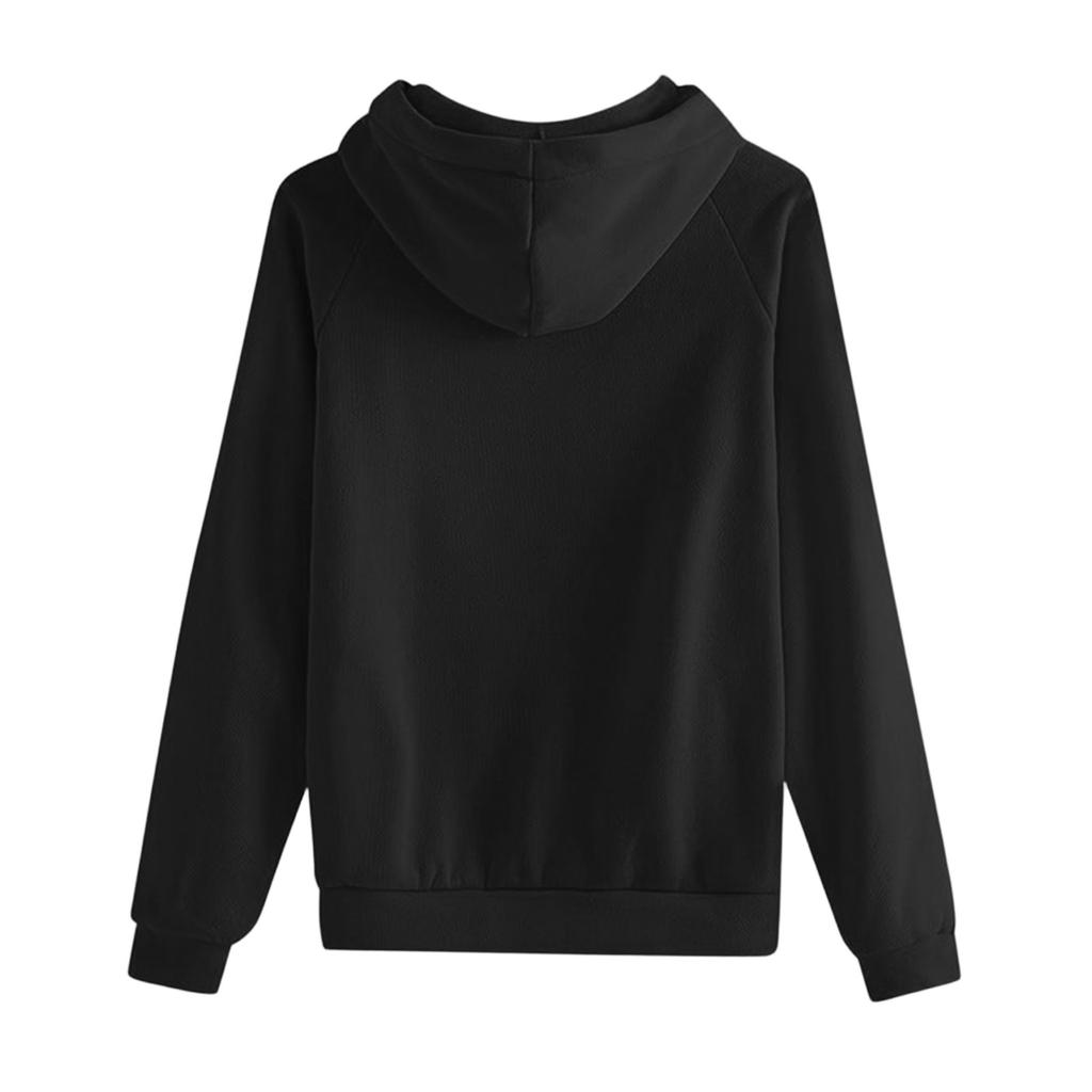 Women's Fashionable Loose Zipper Pocket With Shoulder Sleeves Hoodie And Pants Two-Piece Set