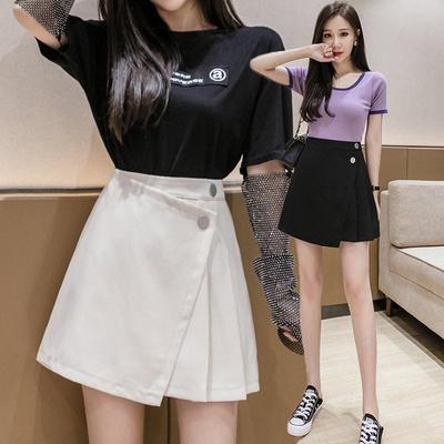 High Waist A-Line Skirt - 2024 Spring/Summer Korean Plus Size Trend, Slimming & Stylish Short Skirt for Women