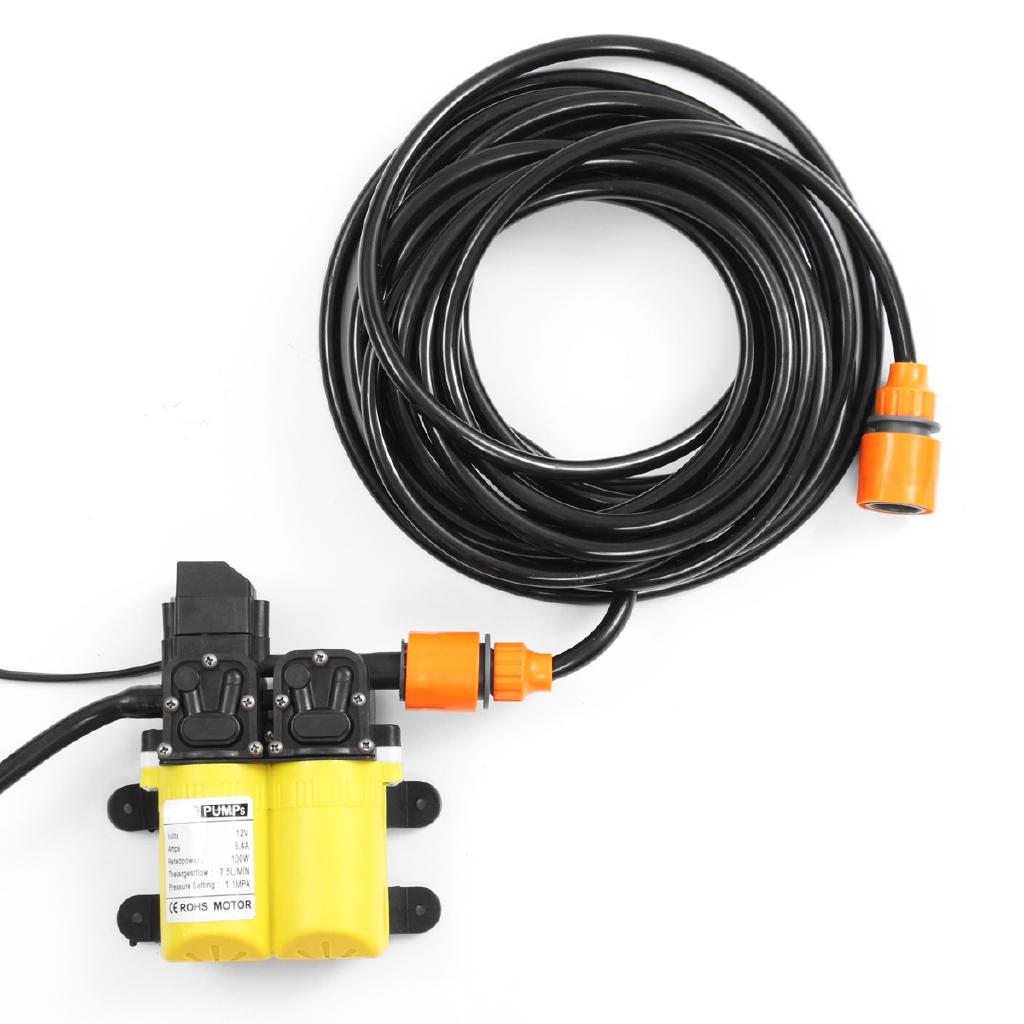 7.5L/min High Pressure Car Electric Washer 12V Water Pump Washing Tool 100W
