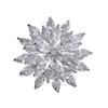 Raffinata Spilla Fiocco di Neve in Zircone - Spilla Fiore di Lusso di Alta Gamma per Donna.
