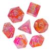 Cusdie D&D Rauchwürfel Dungeons and Dragons 7 mehrseitiges Würfelset D4 D6 D8 D10 D% D12 D20 für Rollenspiele Brettspiele