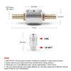 0-160 Psi Range Fuel Pressure Gauge AN6 Adapter Kit
