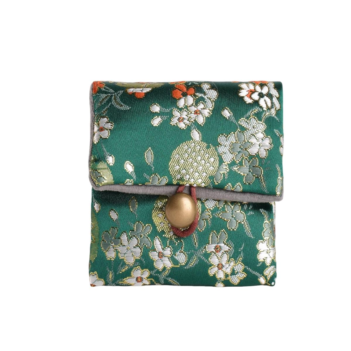 1pcs Vintage Embroidered Jewelry Bag Bracelet Necklace Bracelet Storage Bag