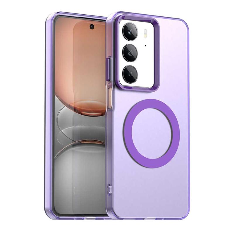 Magnetic Adsorption Wireless Charge Clear Case For Realme C75 Transparent Back Case For Realme C75 Case For Realme C75 6.72 inch
