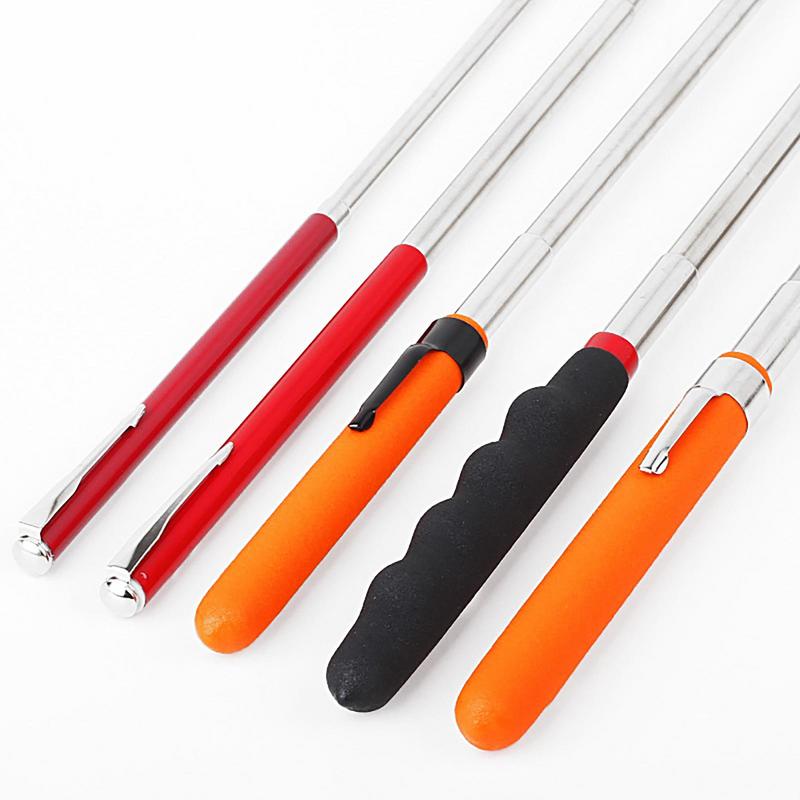 Auto Repair Tool Telescopic Magnetic Pick-Up Tools With LED Flashlight Portable Pocket Clip Magnetic Retrieval Pen Picker