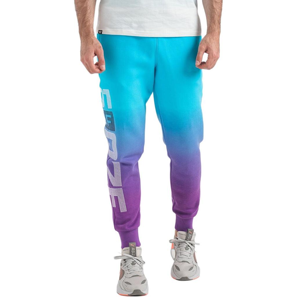 Puma Basketball Series Gradient Casual Mid-Rise Knitted Sports Pants Men Bottoms Blue 535114-01