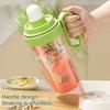 Bartender Shaker Set Leakproof Cocktail Maker with Ice Mold BPA-Free Plastic Shake Kettle for Lemon Tea & Mocktails