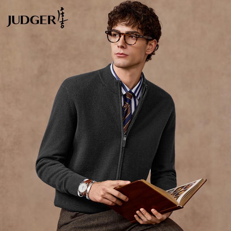 

Judger Men s 100% Lamb Wool Half-Zip Cardigan Sweater 2XL