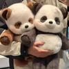 Jucărie de pluș Panda Kawaii din Highlands 45cm - Animal de pluș Panda alergător îmbrățișabil Fabricat cu material textil moale premium, Companie liniștitoare