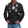 Men's Casual Style Solid Color Loose  Shirt Long-sleeved Top