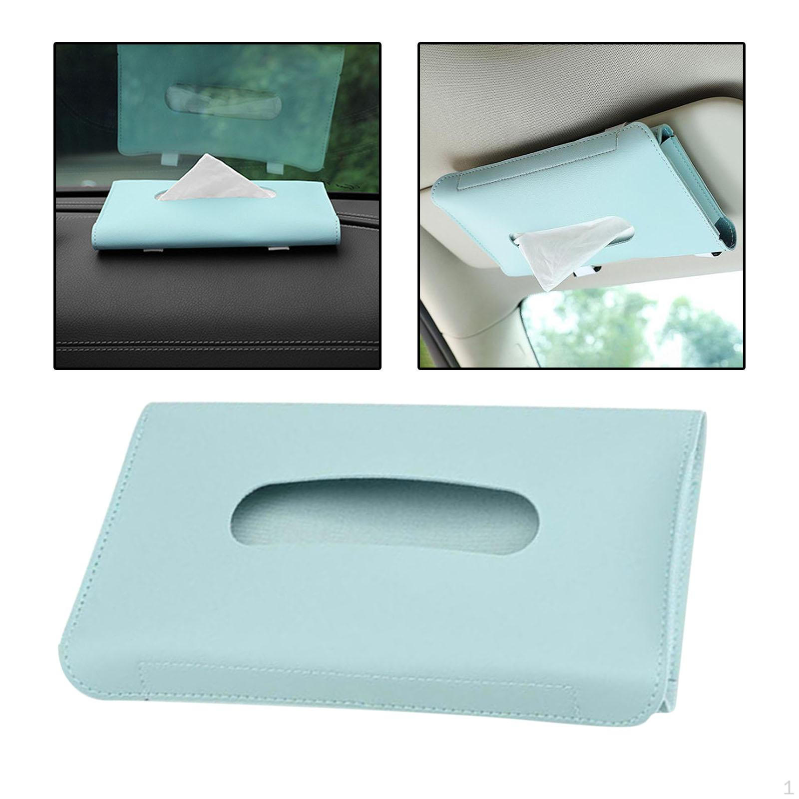 

Tissue Box , Waterproof Napkin Holder Organizer Interior Paper Towel for Backseat Armrest синій