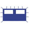 Gazebo Side Wall with Windows 4x2 M Blue