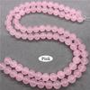 Natural Gemstone Stone Light Pink Blue Chalcedony Loose Round Beads  6/8/10mm Jewelry DIY Bead