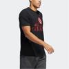 Adidas T Shirts Men's Black Crew Neck Moderate Straight Fit HE4825