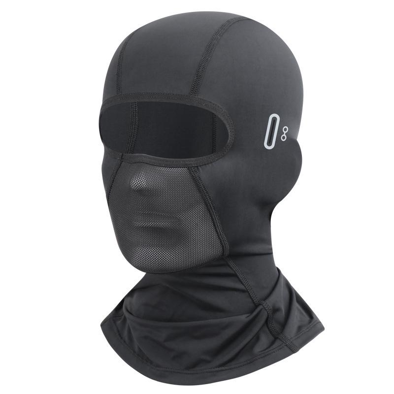 Ice Silk 3D Sun Protection Cycling Mask: Windproof, Sweat-Proof, Unisex Helmet Liner for Spring/Summer