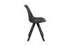 BLACK plastic Dima chair with dining cushion