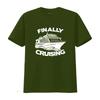 Finally Cruising Cruise Ship Vacation Womens T Shirt Black L Vintage Washed Homme Fashion Breathable Stylish Unisex
