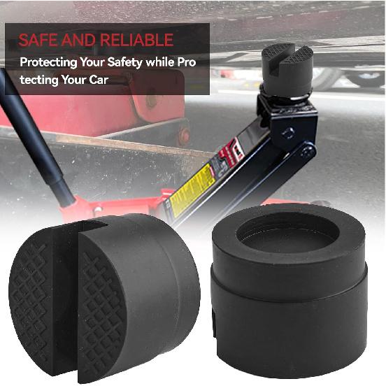 Universal Car Jack Pad Rubber Slotted Floor Adapter Frame Protector Repair Tool for Pinch Weld Side Lifting Jack Stand Vehicle Maintenance