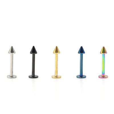 Titan Edelstahl Übertriebener Kegel Lippenpiercing Schmuck