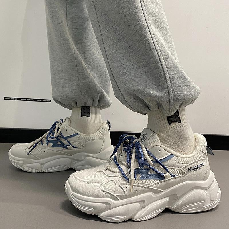 Men s 2025 Breathable Mesh Height-Increasing Sports Casual Dad Sneakers Men s 41