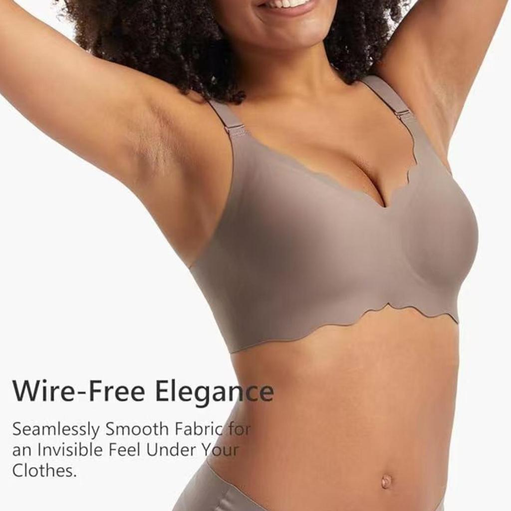 Seamless Wire-Free Bra in European & American Sizes - Women's English Label