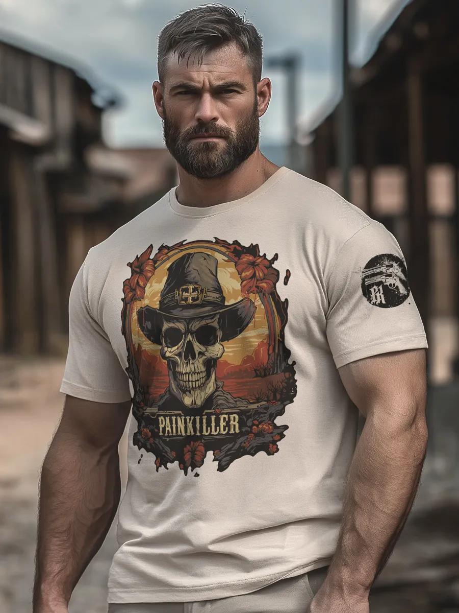 Skull print T-shirt S