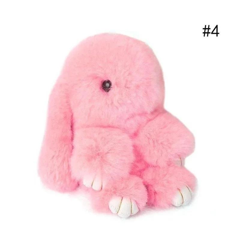 Rabbit Keychain Fur Cute Bunny Pom Ball Doll Toy Keychain Cute Handbag Pendant Decor Car Keys Pendant Rabbit Pendant Bunny Gifts