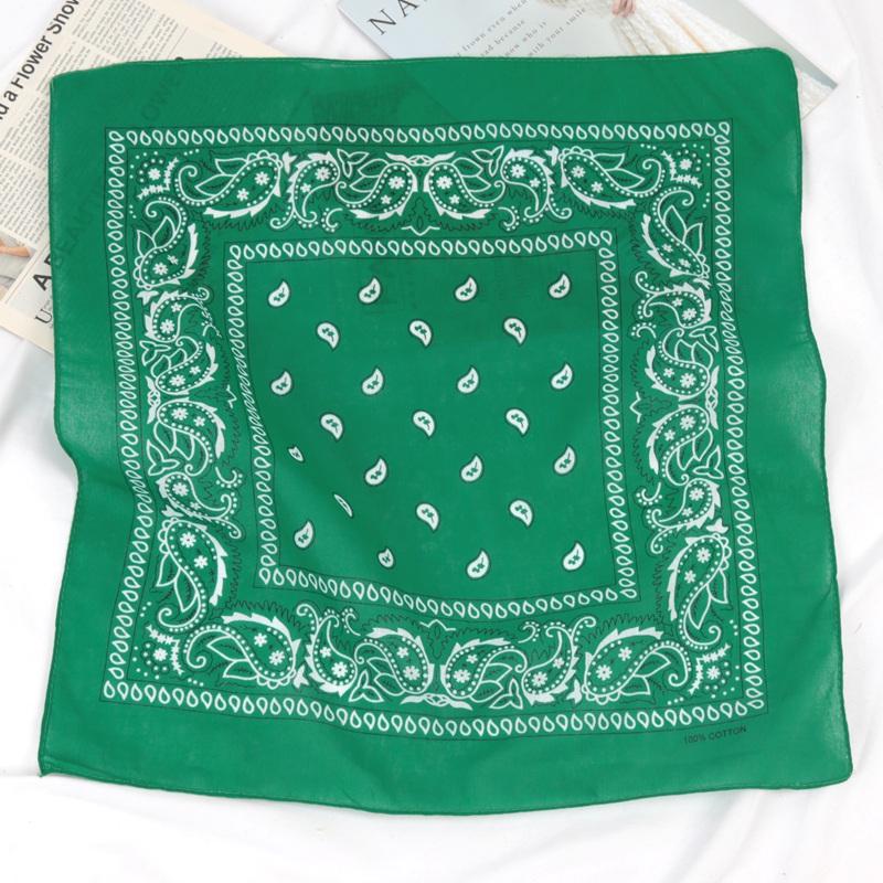 Unisex Cotton Bandana Kerchief Hip Hop Black Hair Band Neck Scarf Sports Headwear Wrist Wraps Head Square Scarves Handkerchief