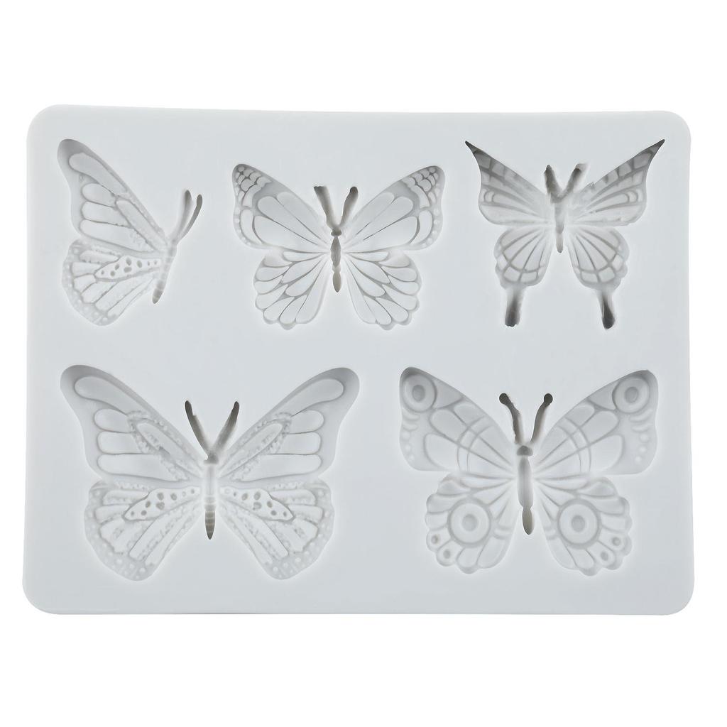Butterfly Silicone Molds Butterfly Fondant Mold Cake Decorating Tools Cupcake Topper Chocolate Candy Craft Gum Paste Polymer Clay
