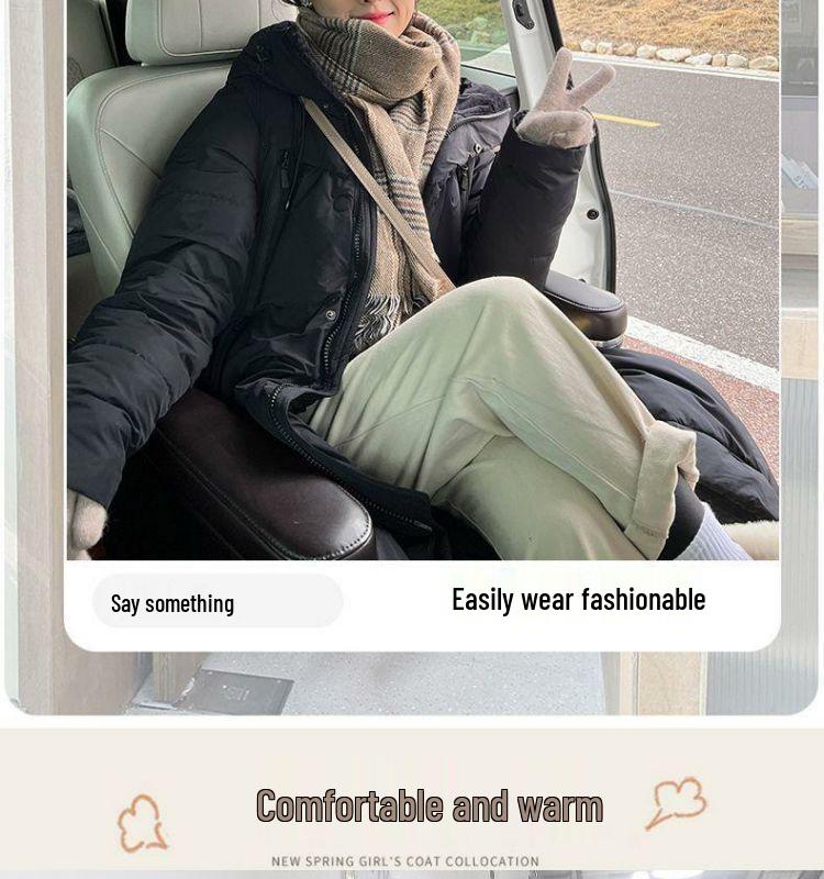 Women's 2025 Winter Long Fashion Over-the-Knee Down Cotton Coat – Thickened and Warm Outerwear Jacket