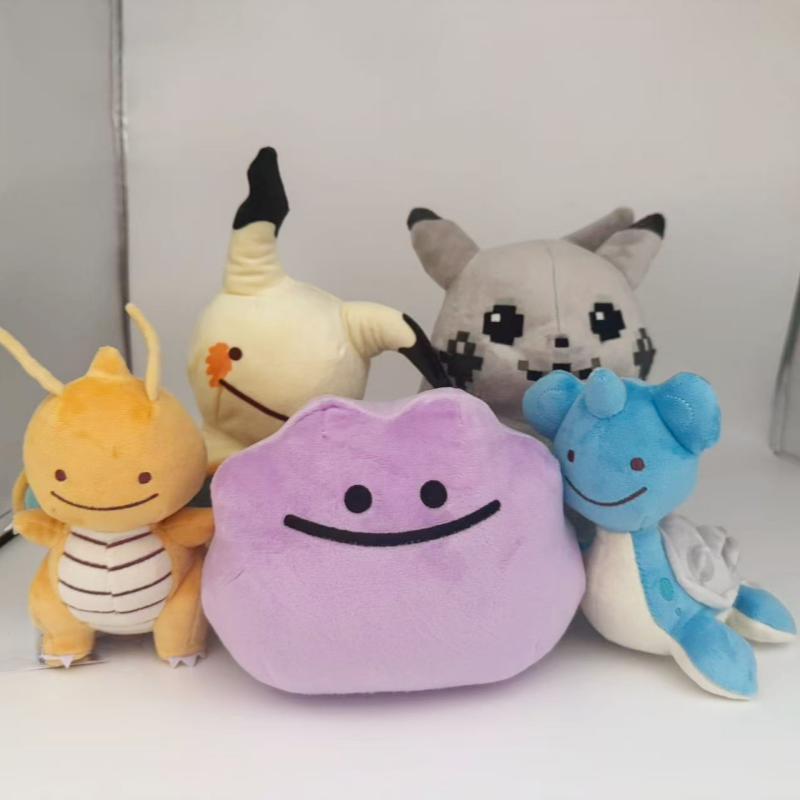 Pokopia Plush Game Anime Cartoon Doll Dragonite Ditto Pixel Pikachu Toy Pillow 30Th Anniversary Limited Lapras Mimikyu