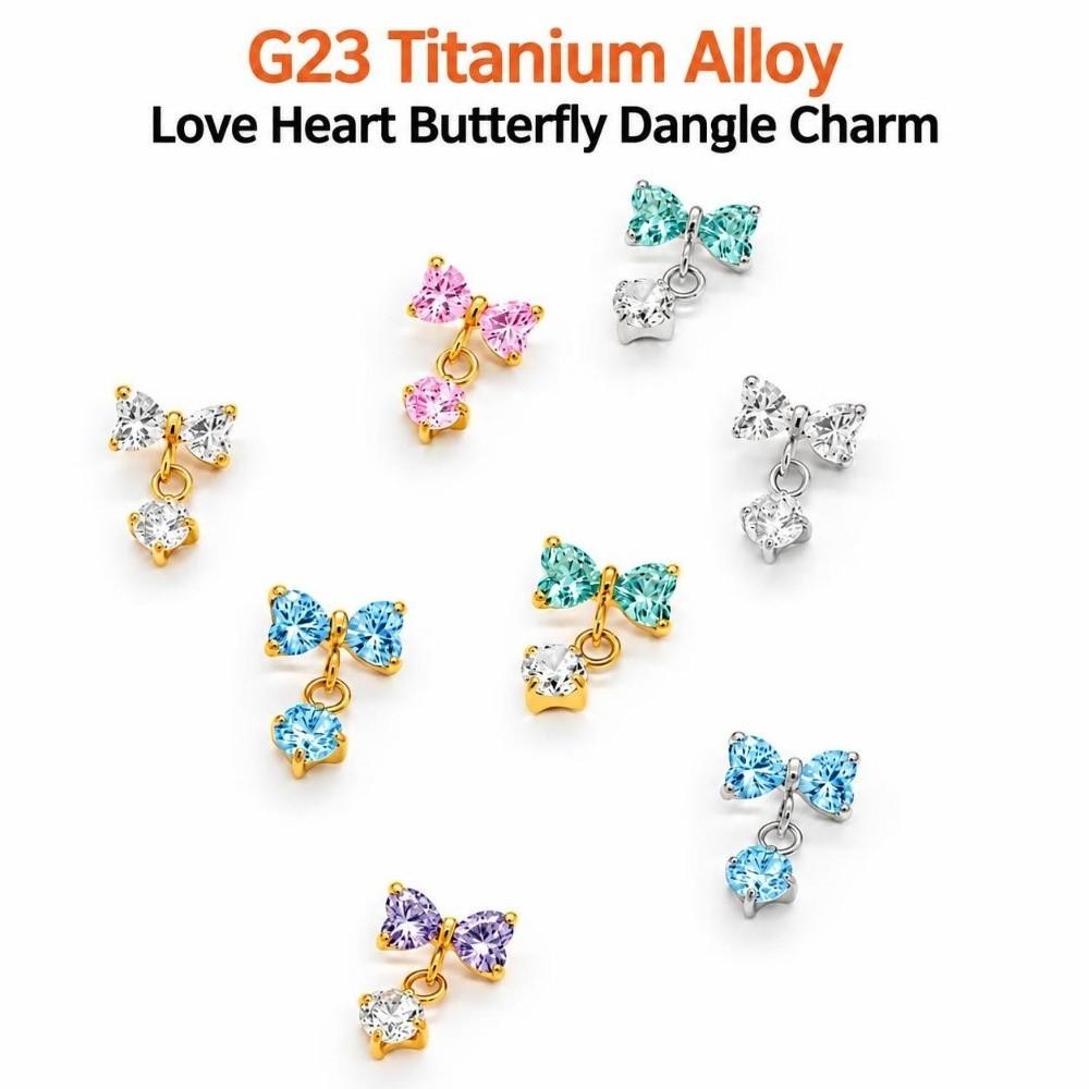 Internally Threaded Body Piercing Jewelry G23 Titanium Dangle Charm Earring Cartilage Piercing