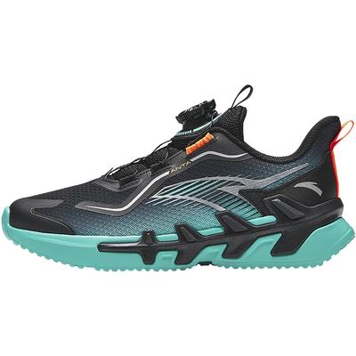Comfortable Versatile Low-Top Running Shoes Kids Sneakers Black Green A12445510-2