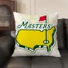 Masters Golf Printing Cushion Cover Pillowcase Comfort Sofa Bed Silky Elegant Invisible Zipper Decorative Cushion Cover