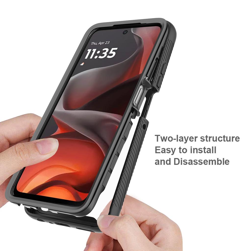 For Motorola Moto G56 5G Case Anti Drop 2 In 1 PC+TPU Phone Cover