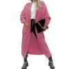 Women's Casual Knitted Sweater Color Pocket Cardigan Coat